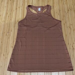 Athleta tank top. XS. Mesh accents. Mauve/brown color.